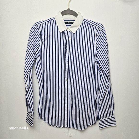 Lauren Ralph Lauren Shirt Pinstripe - Picture 5 of 13